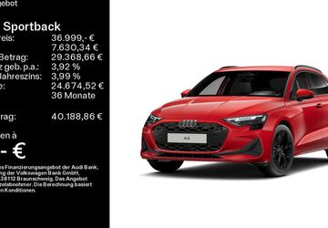 Audi A3 8.100 km 36.699 &euro; Mühlheim 63165